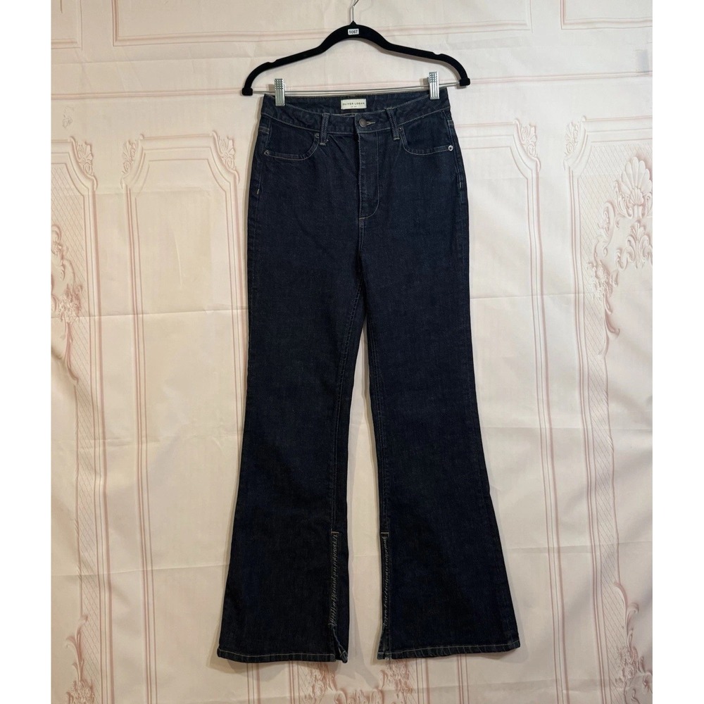 Oliver Logan Women's Russel Flare Jeans Indigo Blue Size 26x29